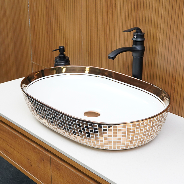 Designer Table Top Basin (24 x 16 x 5 In),BTT-11172