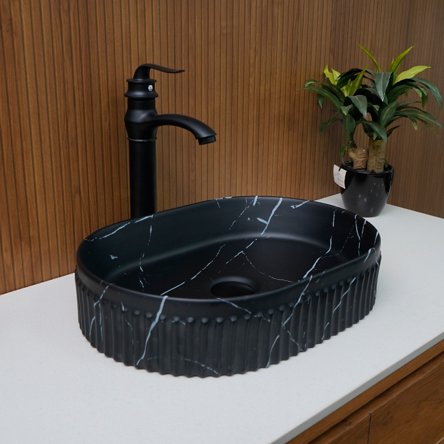 Designer Table Top Basin (18 x 13 x 5 In),BTT-1346
