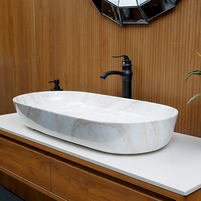 Designer Table Top Basin (32 x 16 x 5 In),BTT-11247