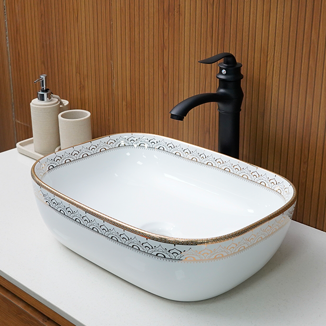 Designer Table Top Basin (18 x 13 x 5 In),BTT-11251