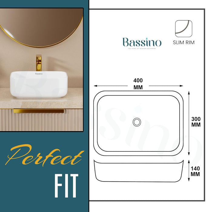 Designer Table Top Basin (16x12x6 Inch) BTT-W57