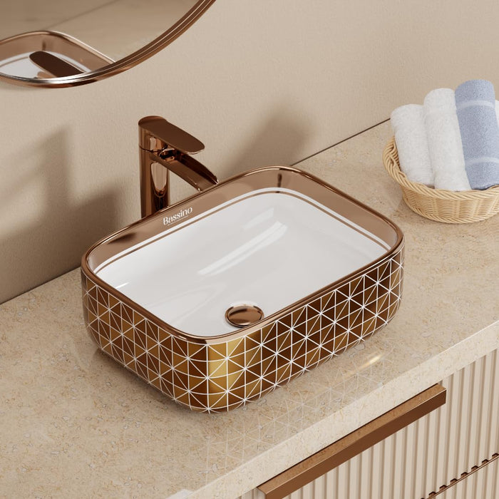 Premium Designer Table top/Counter top Wash Basin (16x12x6 In) BTT-1424