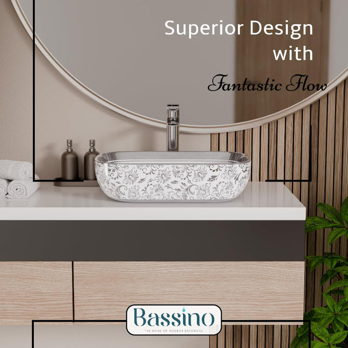 Premium Designer Table top/Counter top Wash Basin/Vessel sink (18x13x5.5 In) BTT-1108