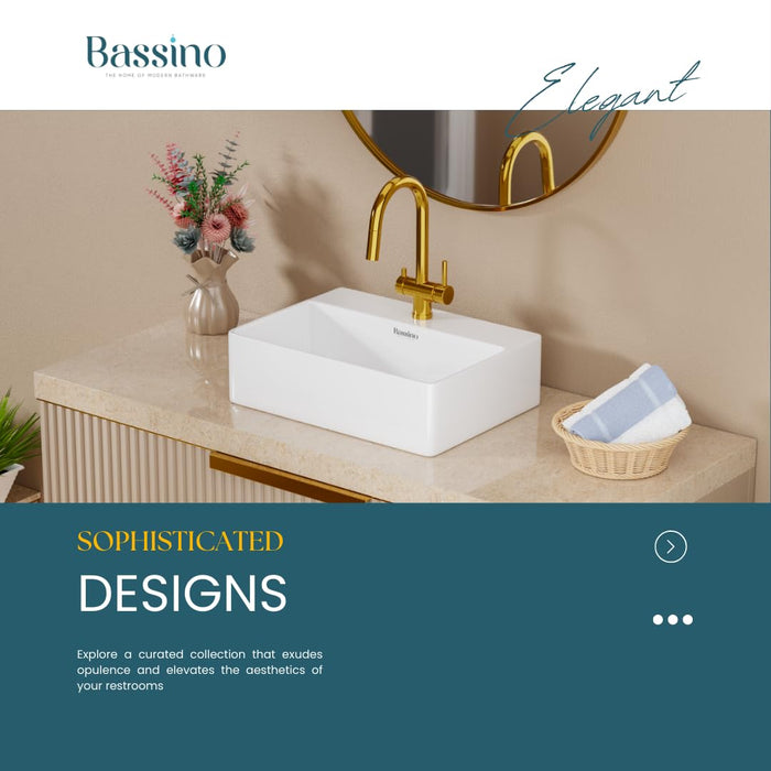 Designer Table Top Basin/Wall-Mounted (18x13x5 In) BTT-W56