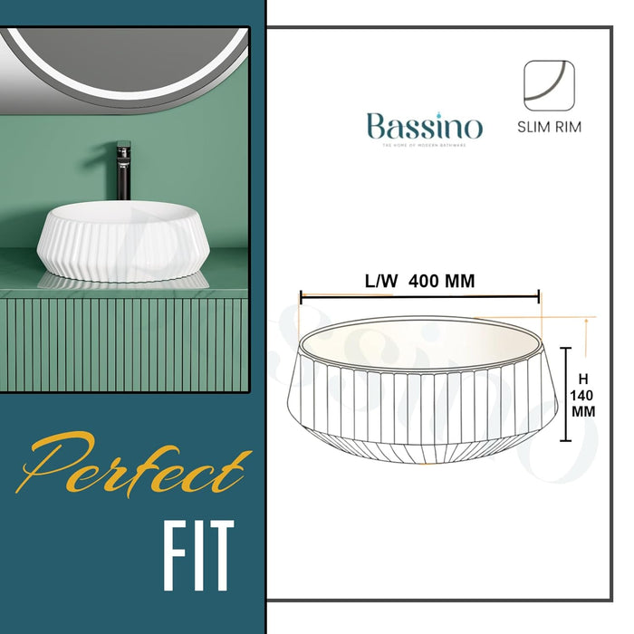 Designer Table Top Basin (16x16x5.5 In) BTT-W54