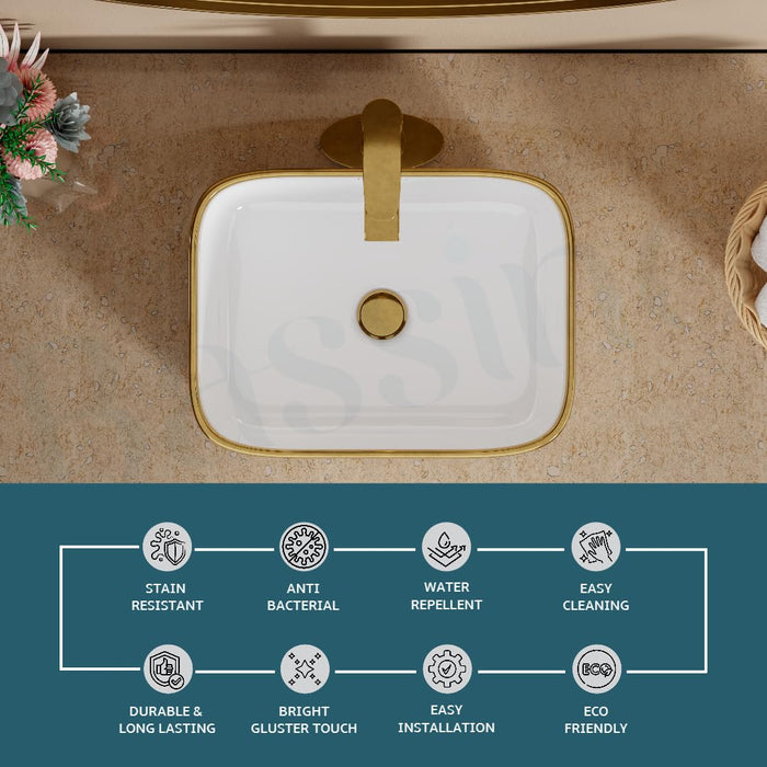 Premium Designer Table top/Counter top Wash Basin (16x12x6 In) BTT-1424