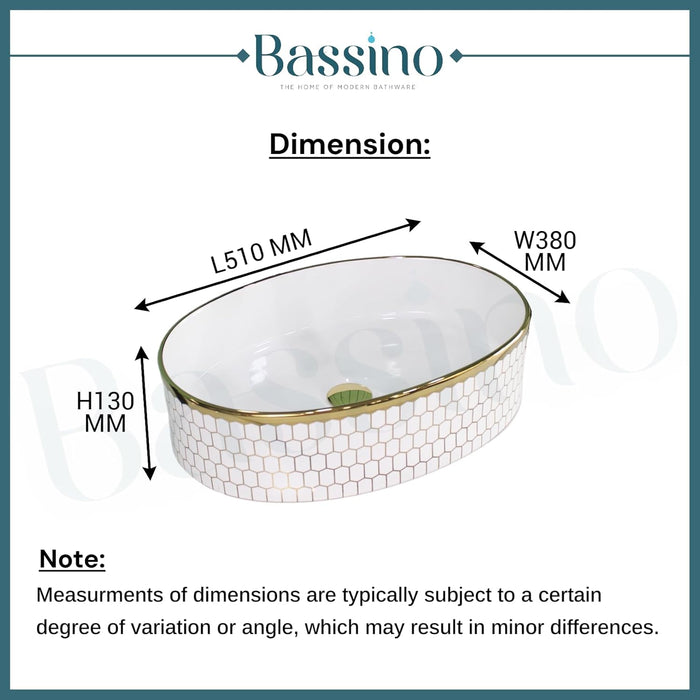Designer Table Top Basin (20x15x5 Inch) BTT-855-IN