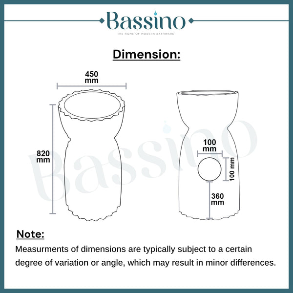 Ceramic Pedestal Wash Basin,BPB-756,size-18x18x33 Inch