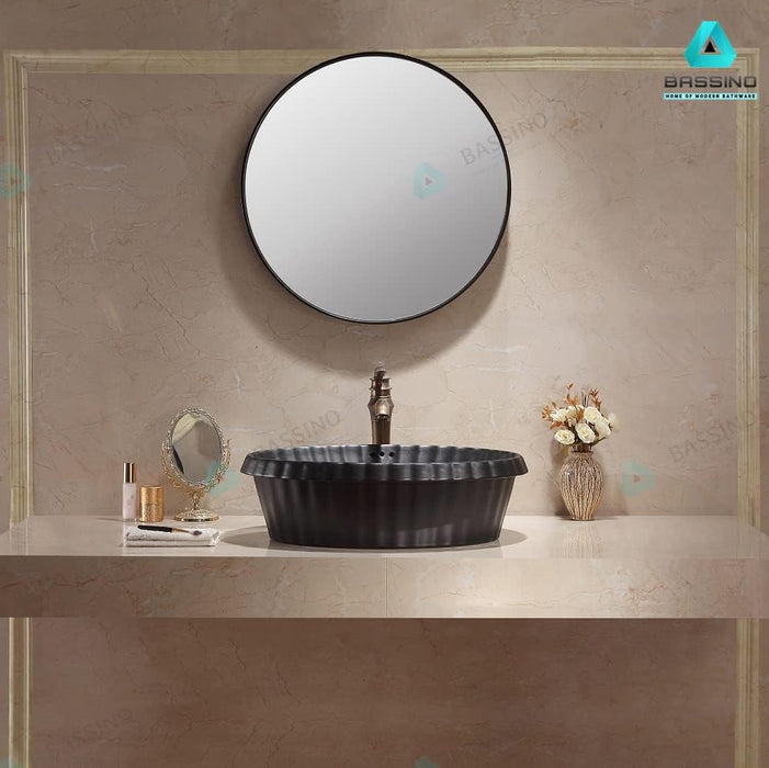 Premium Designer Table top/Counter top Wash Basin/Vessel sink (24x17x7 In) BTT-1032