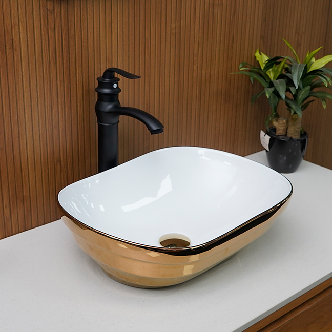 Designer Table Top Basin (18 x 14 x 6 In),BTT-1090
