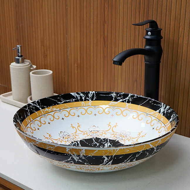 Designer Table Top Basin (16 x 16 x 5 In),BTT-1466