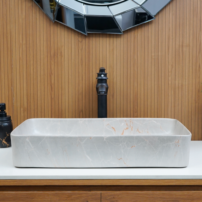 Designer Table Top Basin (24 x 14 x 4 In),BTT-1579