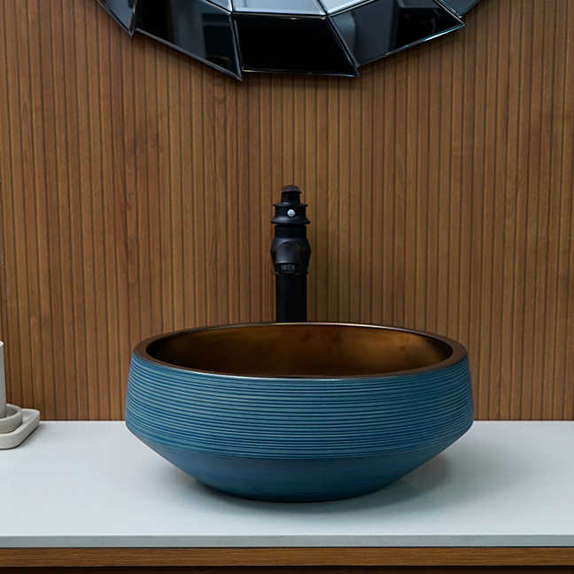 Designer Table Top Basin (16 × 16 × 7 In) BTT-419