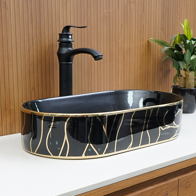 Designer Table Top Basin (20 x 12 x 5 In),BTT-11179