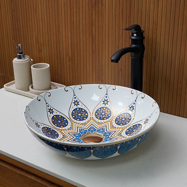 Designer Table Top Basin (16 x 16 x 5 In),BTT-1465