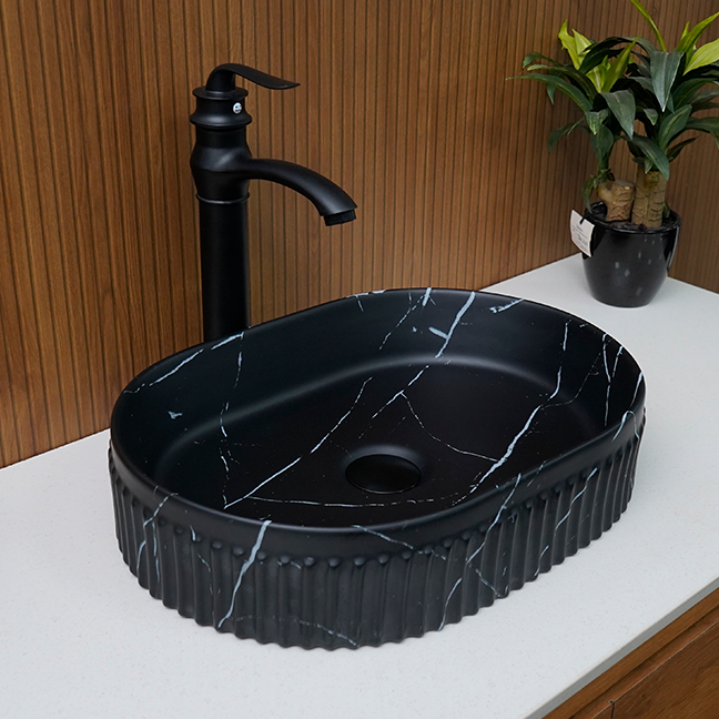 Designer Table Top Basin (18 x 13 x 5 In),BTT-1346