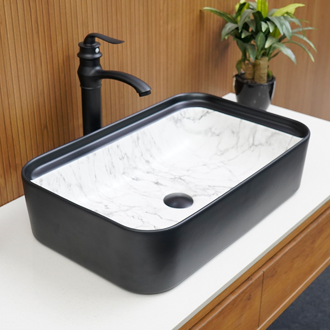 Designer Table Top Basin (22 x 14 x 6 In),BTT-11143