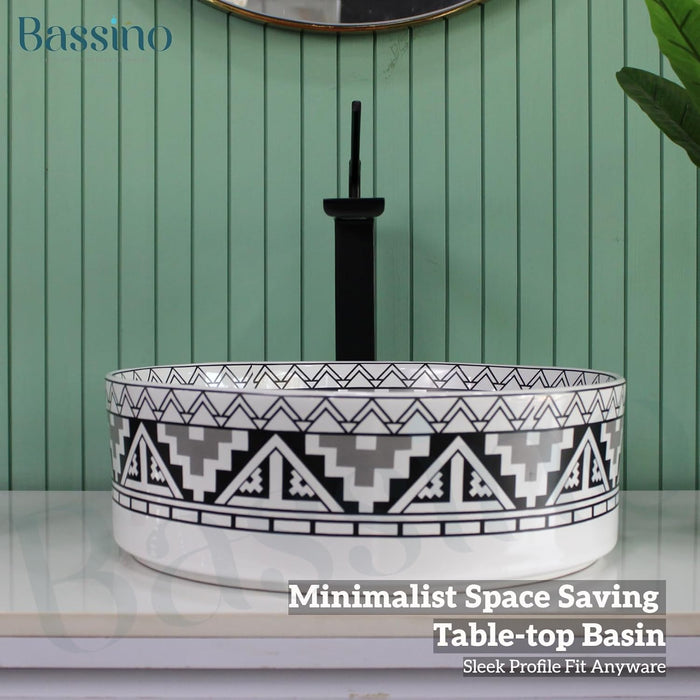 Designer Table Top Basin (15x15x5 Inch) BTT-11245-IN