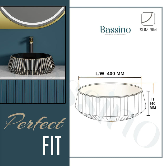 Designer Table Top Basin (16x16x6 Inch) BTT-11402-IN