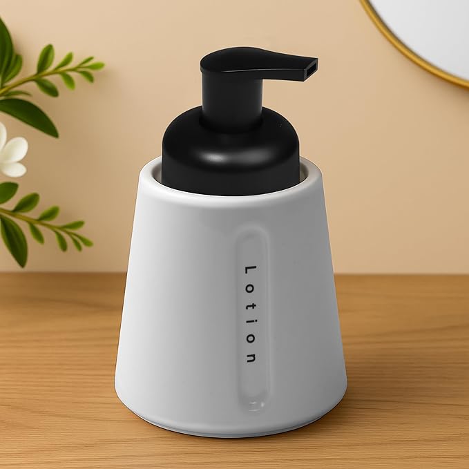 Ceramic Liquid Soap Dispenser – Premium Textured Design