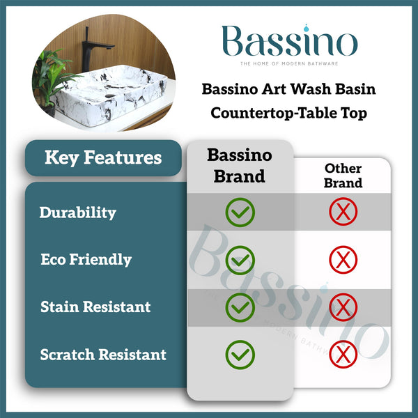 Premium Designer Table top/Counter top Wash Basin/Vessel sink (24x14x4.5 In)BTT-754-IN