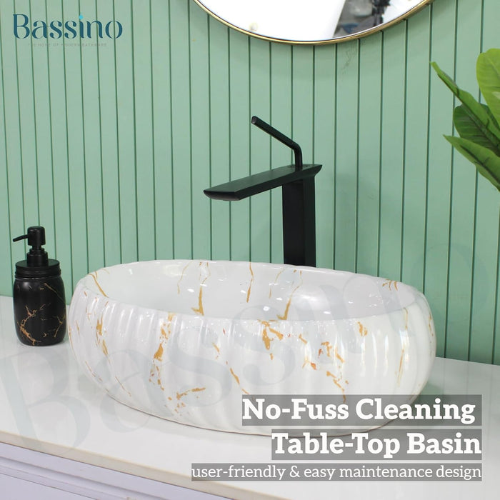 Designer Table Top Basin (19x13x6 Inch) BTT-11236-IN