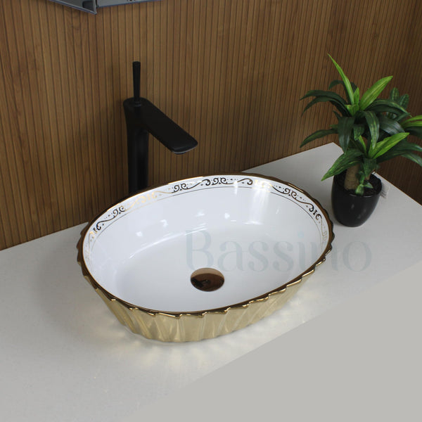 Premium Designer Table top/Counter top Wash Basin/Vessel sink (20x15x5 In) BTT-0175