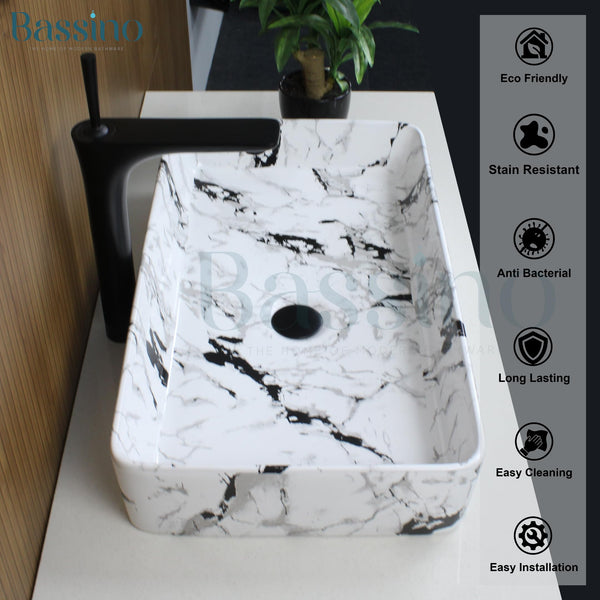 Premium Designer Table top/Counter top Wash Basin/Vessel sink (24x14x4.5 In)BTT-754-IN
