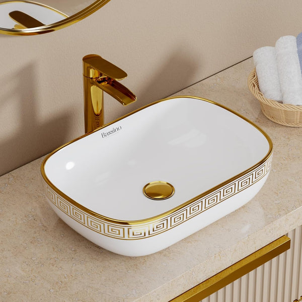 Premium Designer Table Top Wash Basin (18x13x5.5 In) BTT-0194-IN