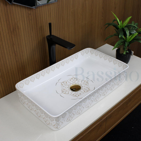 Premium Designer Table top/Counter top Wash Basin/Vessel sink (24x14x4.5 In)BTT-755-IN