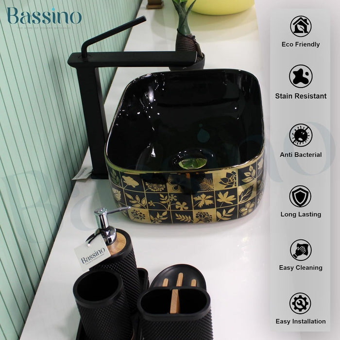 Designer Table Top Basin (16x12x6 Inch) BTT-11368-IN