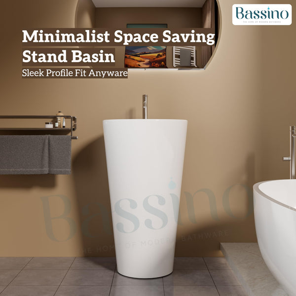 Ceramic Pedestal Wash Basin,BPB-656,size-18x18x32 Inch