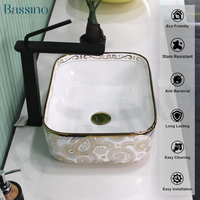 Designer Table Top Basin (16x12x6 Inch) BTT-11229-IN