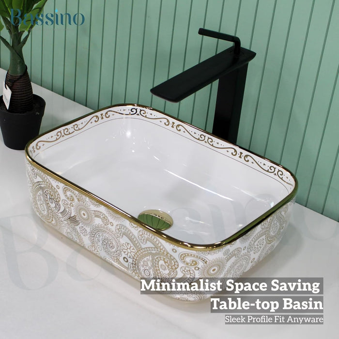Designer Table Top Basin (16x12x6 Inch) BTT-11229-IN