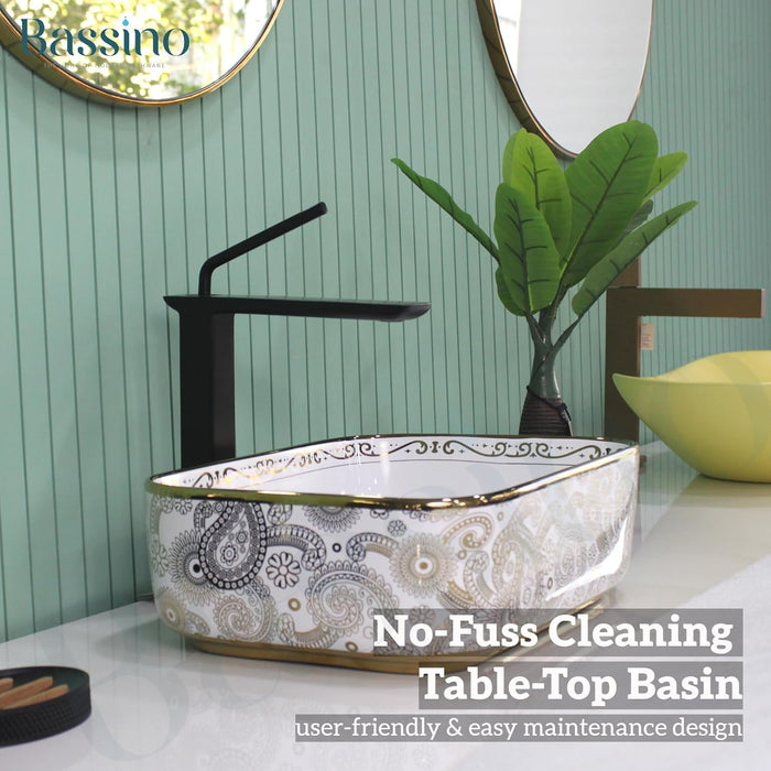 Designer Table Top Basin (16x12x6 Inch) BTT-11229-IN