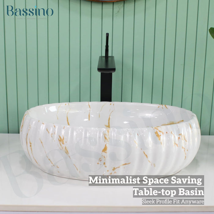 Designer Table Top Basin (19x13x6 Inch) BTT-11236-IN