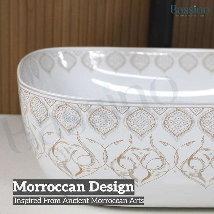 Premium Designer Table top/Counter top Wash Basin/Vessel sink (18x13x5.5 In) BTT-1457