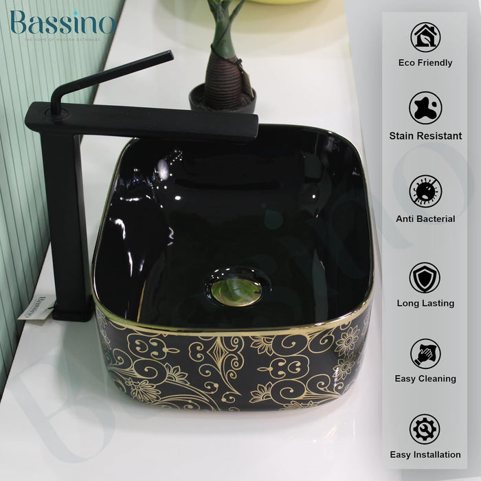 Designer Table Top Basin (16x12x6Inch) BTT-11367-IN