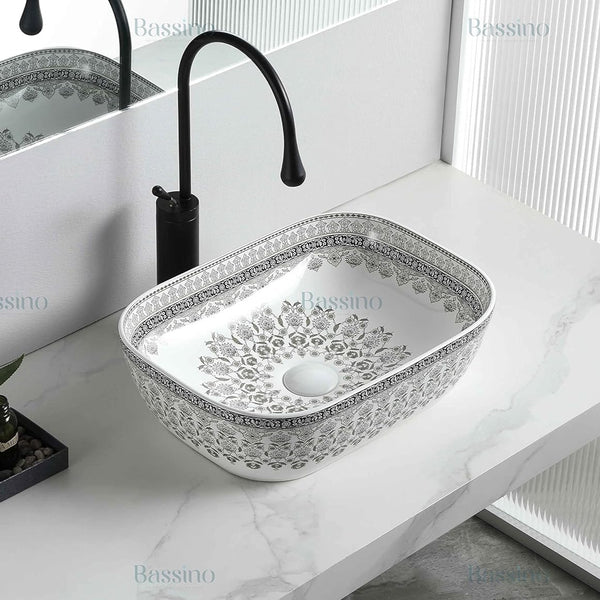 Premium Designer Table top/Counter top Wash Basin/Vessel sink (18x13x5.5 In) BTT-1454