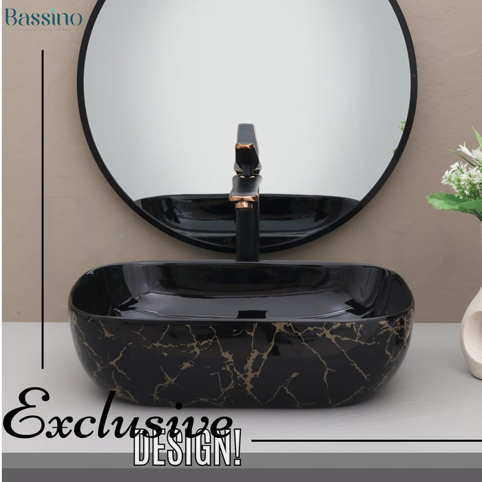 Premium Designer Table top Wash Basin (18x13x5.5 In) BTT-11406-IN