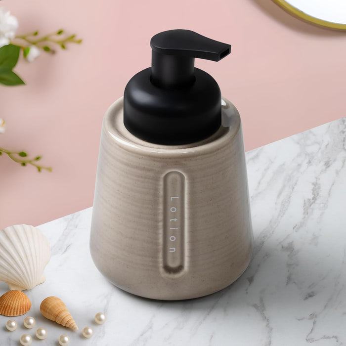 Ceramic Liquid Soap Dispenser – Premium Textured Design