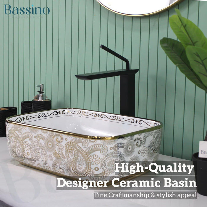 Designer Table Top Basin (16x12x6 Inch) BTT-11229-IN