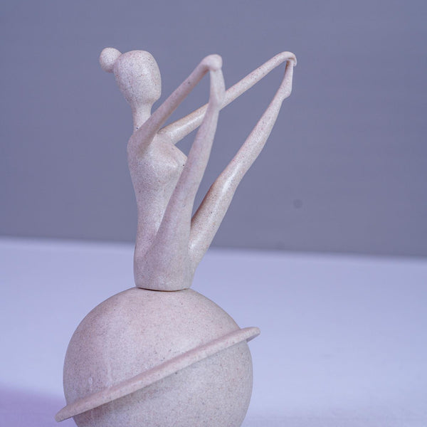 Flowing with Grace: Girl Practicing Yoga 6 Inch (BSP-8037)
