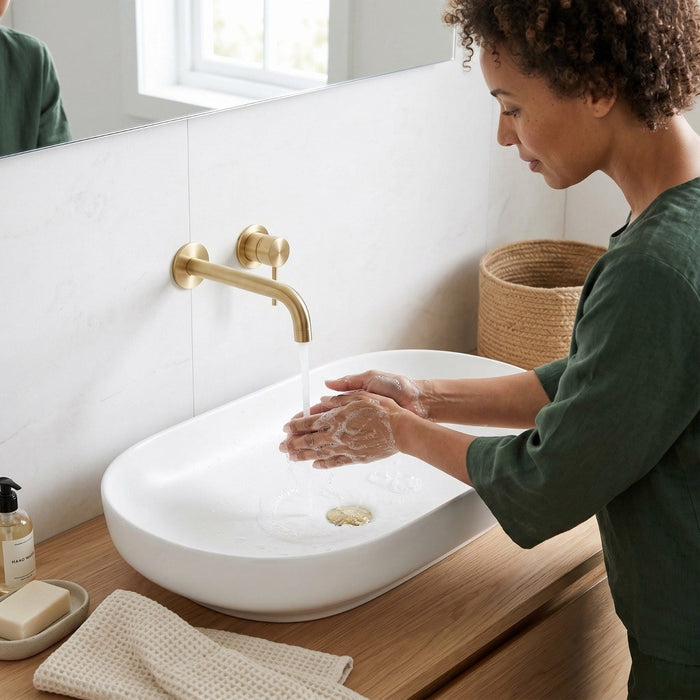 Bassino Matte White Oval Countertop Wash Basin – Modern Ceramic Vessel Sink (28" x 14" x 5")