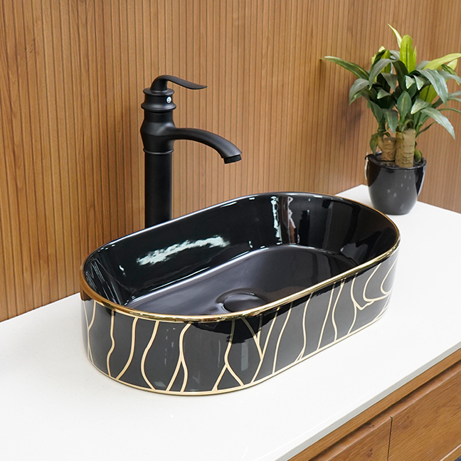 Designer Table Top Basin (20 x 12 x 5 In),BTT-11179