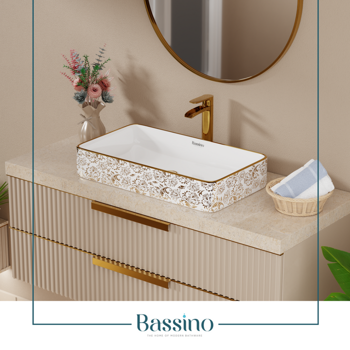 Premium Designer Table top/Counter top Wash Basin/Vessel sink (24x16x4 In)BTT-1214