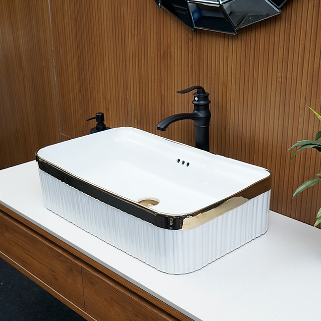 Designer Table Top Basin (24 x 14 x 6 In),BTT-11188