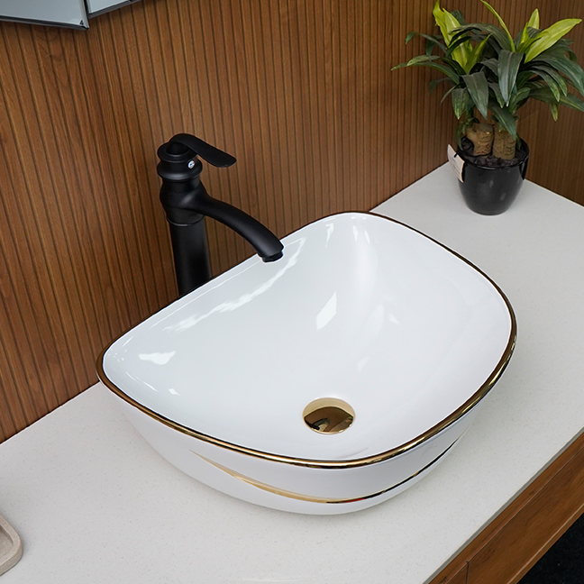 Designer Table Top Basin (17 x 14 x 5 In),BTT-11045