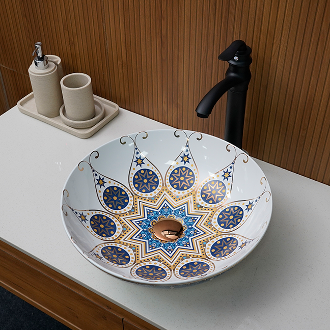 Designer Table Top Basin (16 x 16 x 5 In),BTT-1465