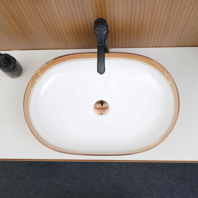Designer Table Top Basin (24 x 16 x 5 In),BTT-11172